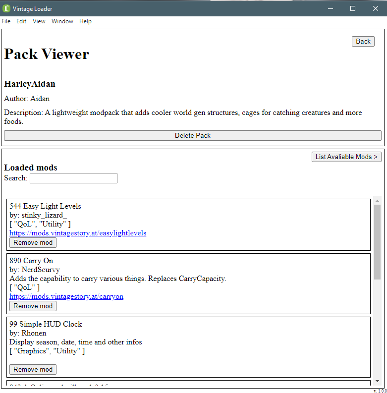 Pack Viewer