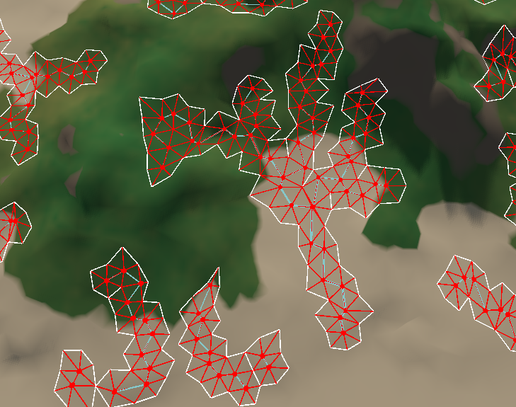 Tris which marked for tessellation