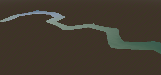Isolated river mesh